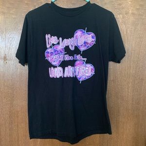 L “Live Laugh Love...” Black T-Shirt